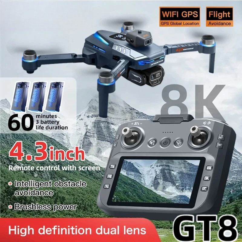 Jjrc Drone X12 - 오리지널 GT8 드론 8K 전문가용 듀얼
