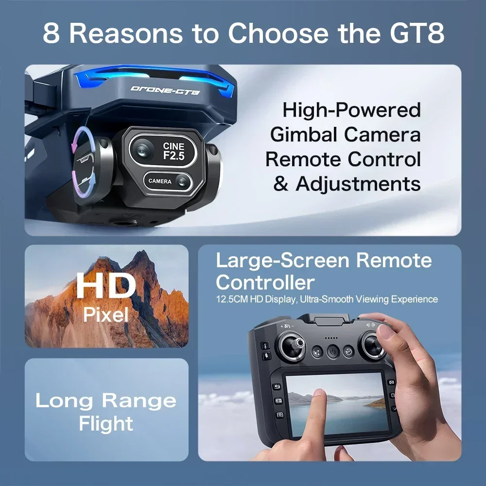 드론 4K HD GT8 카메라 장애물 회피 항공 사진  - Jjrc Drone X12 리뷰 및 가격
