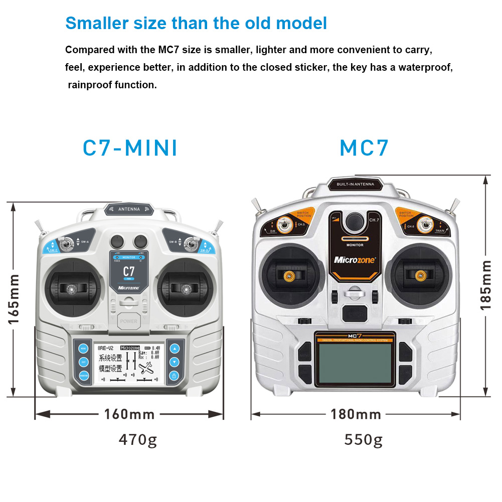 마이크로존 MC7 컨트롤러 C7 미니 송신기 2.4G  - Drone Battery Adapter 리뷰 및 가격